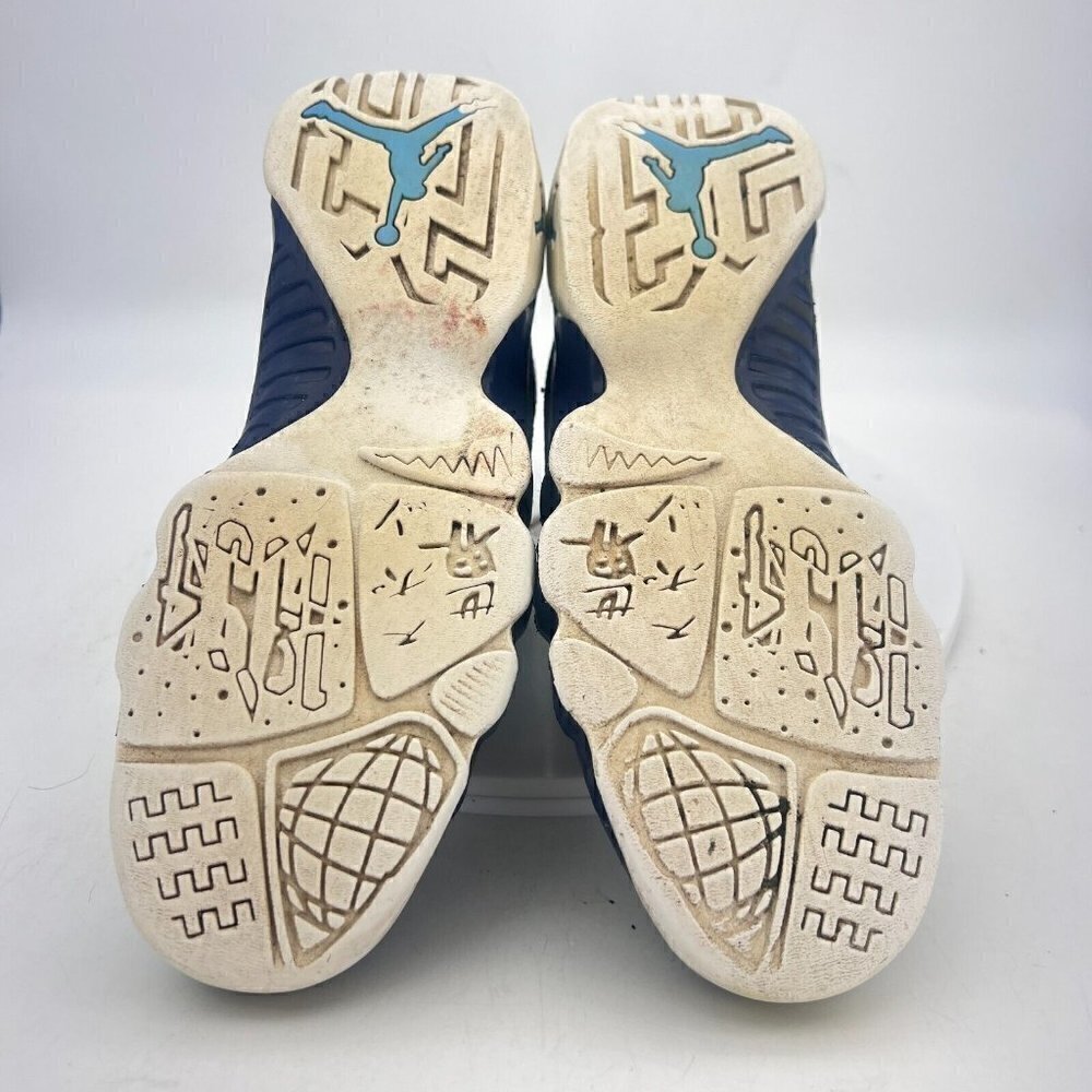 Nike Air Jordan 9 Retro Blue White Youth Sneaker Shoes 302359-145 Size 4.5 Y - Picture 10 of 13